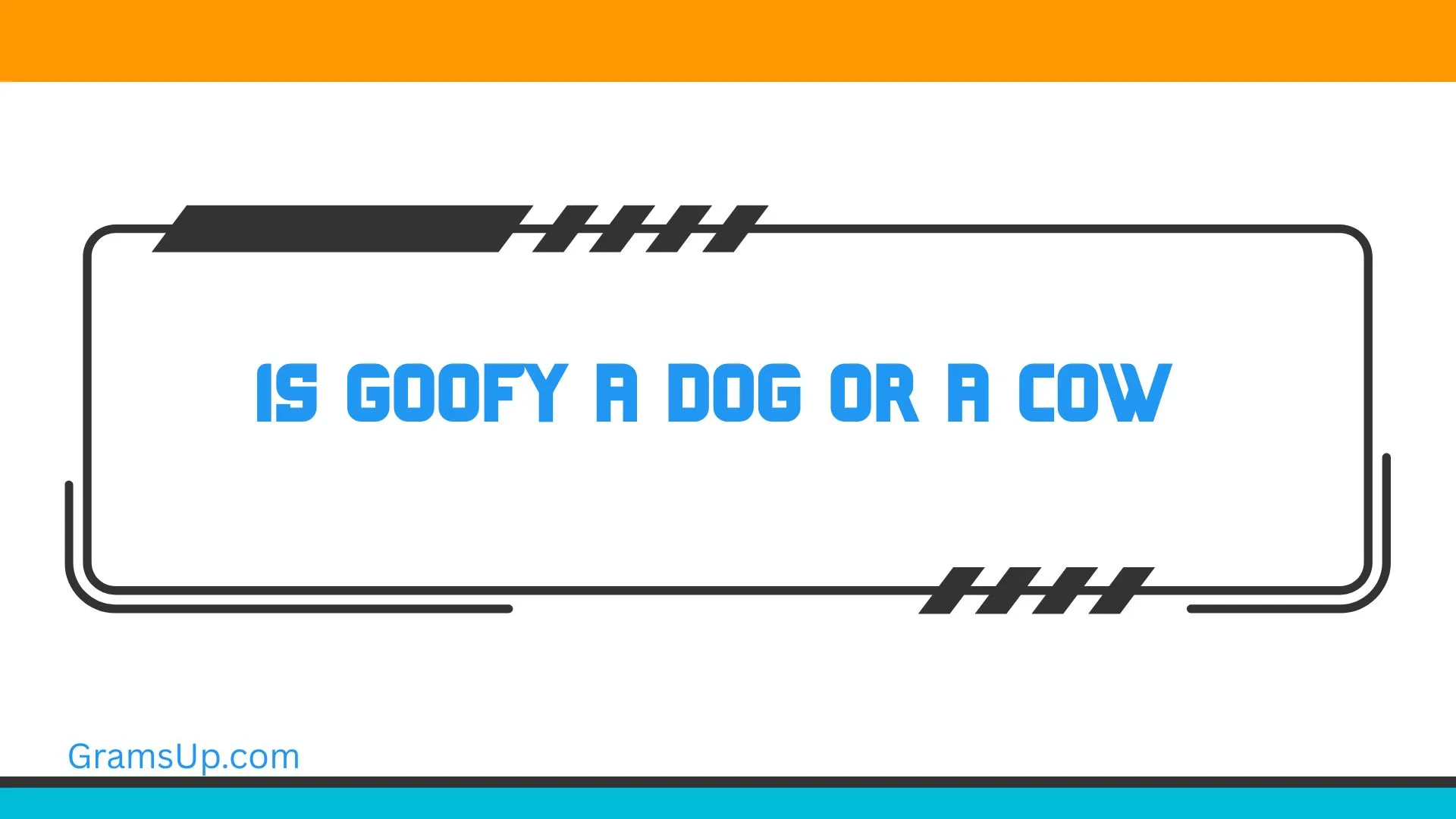 Is Goofy a Dog or a Cow